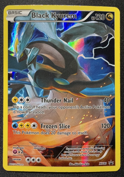 Black Kyurem EX XY80 Full Art Pokemon Card BREAKpoint Holo Rare NM - Image 1