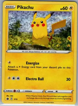 Pikachu - 7/15 Holo McDonald's Promos 2022 - Pokemon Card - NM - Image 1