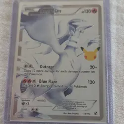 Pokemon Reshiram Holo 25th Anniversary 113/114 Card - 2011 English TCG - Image 1