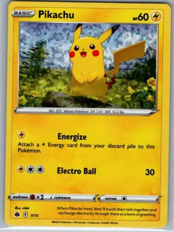 Pikachu - 7/15 Holo McDonald's Promos 2022 - Pokemon Card - NM - Image 1