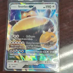 Pokemon TCG Snorlax GX Promo Holo SM05 Sm Basic HP190 Card 2016 - Image 1