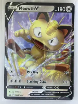 Meowth V #SWSH004 SWSH: Sword & Shield Promo Cards Pokemon TCG - Image 1