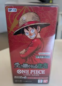 OP-13 "Carrying On His Will" One Piece Card Game Japanese Booster Box- Sealed - Image 1
