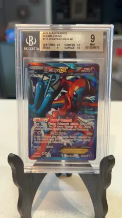 Deoxys EX Team Plasma Full Art Holo Card 111/116 BGS 9 PSA CGC - Image 1