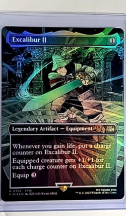 2025 MTG Magic The Gathering FIN Final Fantasy Borderless #352 Excalibur II - Image 1