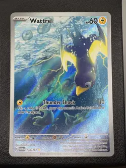 Wattrel TWM 178/167 IR Twilight Masquerade Illustration Rare Card Pokemon TCG NM - Image 1