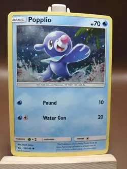 LP SWIRL Popplio - Cosmos Holo 39/149 Pokemon Sun & Moon Galaxy Swirl - Image 1