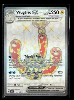 Pokemon 2024 Temporal Forces Wugtrio EX FA #190/162 - Image 1
