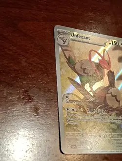 Pokemon TCG Unfezant Illustration Rare Card 150/086 Black Bolt-NM Condition - Image 2