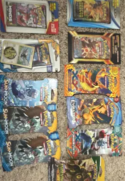 Pokemon sleeved booster pack lot multiple xy sets,sun and moon era sets,evolving - Image 1