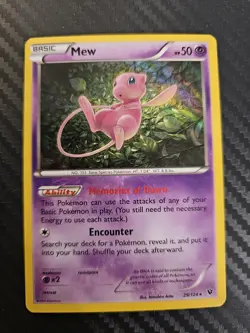 Pokemon TCG #29/124 Mew Holo Rare XY Fates Collide LP - Image 1