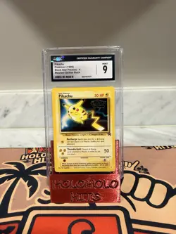 1999 POKEMON BASE SET UNLIMITED MOVIE BLACK STAR PROMO #4 PIKACHU CGC 9 - Image 1