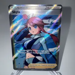 Pokemon TCG Skyla 072/072 Ultra Rare Full Art Trainer Shining Fates - NM - Image 1