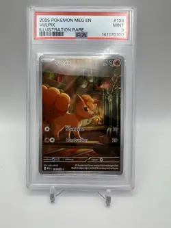 2025 POKEMON MEG EN-MEGA EVOLUTION #138 VULPIX ILLUSTRATION RARE PSA 9 - Image 1