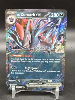 N's Zoroark ex 098/159 Double Rare Pokemon TCG SV09: Journey Together NM - Image 1