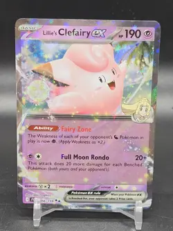 Pokemon TCG Lillie's Clefairy ex 056/159 Sv09: Journey Together Holo NM - Image 1