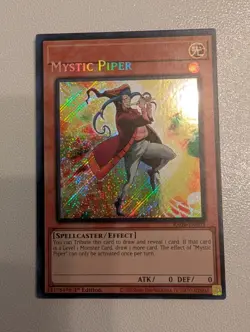 Yugioh! [MISPRINT] Mystic Piper - RA04-EN005 - Secret Rare - MINT - Image 1