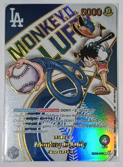 Monkey.D.Luffy LA Dodgers One Piece custom PROXY 1:1 - Image 1