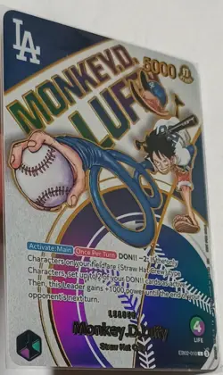 Monkey.D.Luffy LA Dodgers One Piece custom PROXY 1:1 - Image 2