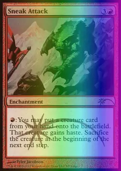 MTG Magic the Gathering Sneak Attack (5/9) Judge Gift Cards 2012 LP FOIL - Image 1