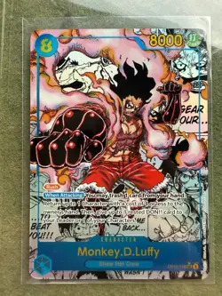 One Piece Monkey.D.Luffy (Manga) OP11-118 A Fist of Divine Speed Alt. Art SEC LP - Image 1