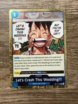 Let's Crash This Wedding!!! OP11-060 - One Piece TCG - Rare Foil - English - Image 1
