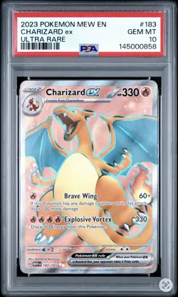 Charizard ex 183/165 Ultra Rare Sv: Scarlet & Violet 151 Pokemon TCG PSA 10 - Image 1