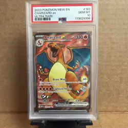 PSA 10 Charizard EX Ultra Rare Full Art 183/165 Scarlet & Violet Pokemon 151 - Image 1