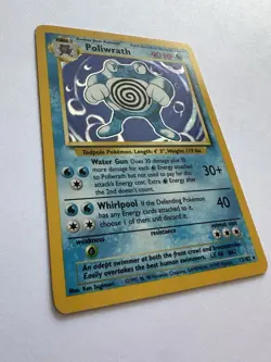 💧 Pokemon TCG Poliwrath Base Set Holo 13/102 Rare Unlimited Mint ⭐ - Image 2