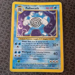 Pokemon TCG Poliwrath Base Set 13/102 Holo Unlimited Holo Rare - Image 1