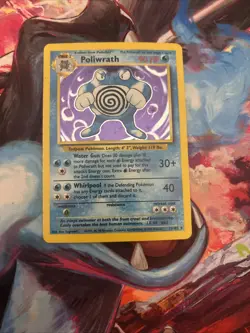 Poliwrath Unlimited Holo Rare Pokemon TCG Base Set 13/102 LP Condition WOTC - Image 1