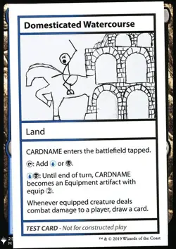 MTG Domesticated Watercourse (114/123) Mystery Booster Playtest Cards LP - Image 1
