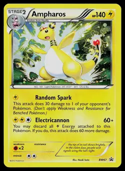 Pokemon Card - Ampharos - BW67 Black And White Promo BW67 Holo Promo - Image 1