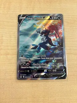 Hisuian Samurott V GG51/GG70 - Crown Zenith - Galarian Gallery Pokemon Card - NM - Image 1