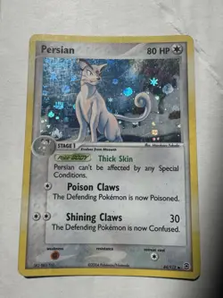 Persian 44/112 FireRed & LeafGreen 80 HP Reverse Holo Uncommon Pokemon Card - Image 1