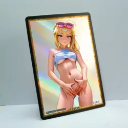 ARTORIA PENDRAGON Waifu Anime Card LIMITED 1/1 Custom TCG Holo T14556 - Image 2
