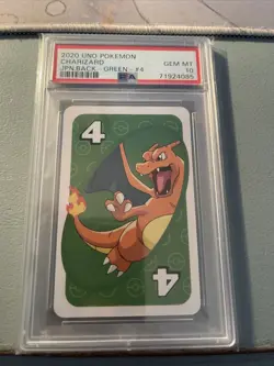 PSA 10 Pokemon Charizard Uno Japanese Back Green 2020 Card #4 - Image 3