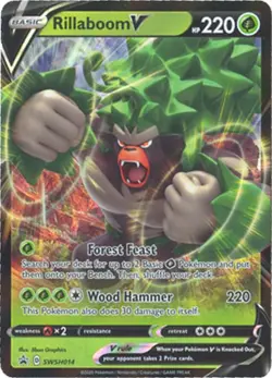 Rillaboom V Promo SWSH: Sword & Shield Promo Cards SWSH014 NM - Image 1