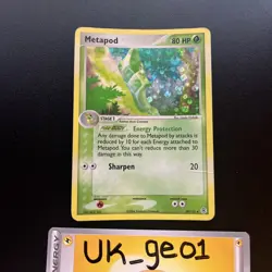 Pokemon Card - Metapod 39/112 - EX FireRed LeafGreen - Reverse Holo - Image 2