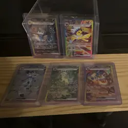 Pokemon Japanese Full Art Holo Eeveelution Card Lot Umbreon Jolteon 10 Cards - Image 2