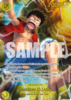 Monkey.D.Luffy OP15-119 Foil Borderless NM One Piece TCG Secret Rare Card - Image 1