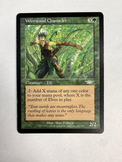 MTG Magic the Gathering Wirewood Channeler (144/145) Legions MP (01) - Image 1