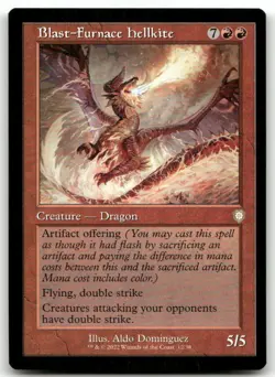 Blast-Furnace Hellkite (Retro Frame) #12 (NM) Brothers' War BRC Magic MTG - Image 1