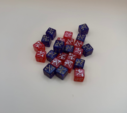 24x TCG Micro Dice Set - Stats & Damage Counter Dice for MTG Lorcana Pokemon TCG - Image 1