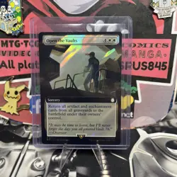 1x MTG Open the Vaults (Extended Art) (Surge Foil) - Fallout (PIP) #983 - Magic - Image 1