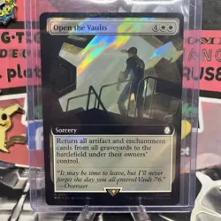 1x MTG Open the Vaults (Extended Art) (Surge Foil) - Fallout (PIP) #983 - Magic - Image 4