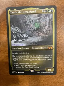 Yarok, the Desecrated (Foil Etched) #128 *Foil* (LP) - March of the Machine: ... - Image 1