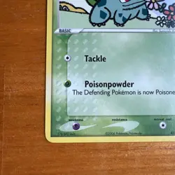 Pokemon Bulbasaur 45/100 EX Crystal Guardians Common Regular English Card - Image 3