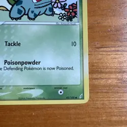 Pokemon Bulbasaur 45/100 EX Crystal Guardians Common Regular English Card - Image 5