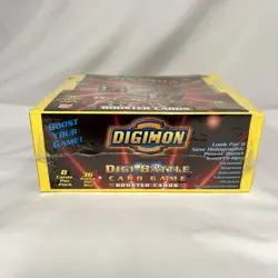 1999 Digimon Digi-Battle Card Game Booster Cards Series 2 Yellow Sealed Box - Image 3